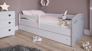 Detská posteľ s úložným priestorom Julia 160x80 cm, Šedá