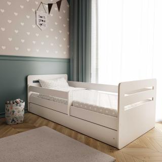 Detská posteľ s úložným priestorom Tomi 160x80 cm, Biela