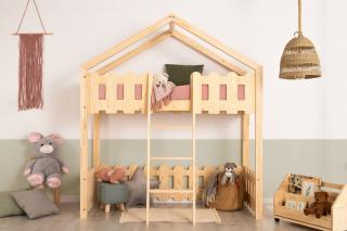 Detská vyvýšená posteľ domček KAIKO PA 160x70 cm