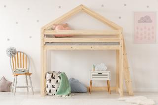 Detská vyvýšená posteľ domček Mila DMPBA 190x90 cm