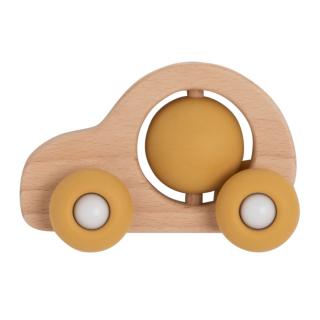 Baby's only drevené autíčko okrové