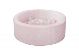 Caramella Baby Pink suchý bazén s guličkami ružový