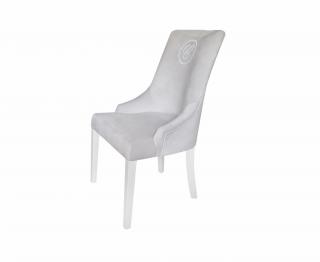 Caramella čalúnená stolička Hampton so znakom šedá