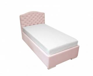 Caramella Chesterfield čalúnená detská posteľ Farba: Ružová