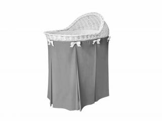 Caramella prútený košík na spanie tmavo šedý