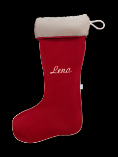 Caramella Vianočná ponožka červená s menom