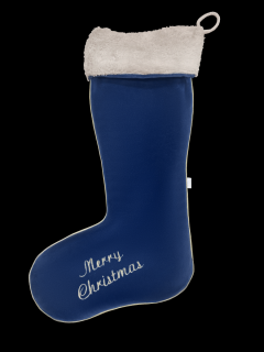 Caramella Vianočná ponožka tmavo modrá