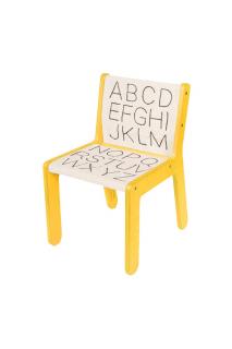 Lorena Canals detská stolička Sillita ABC yellow