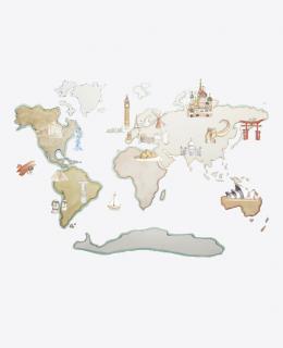 Suenos De Ciguena nálepka na stenu mapa sveta XL