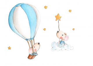 Suenos De Ciguena samolepiaca nálepka s balónom do hviezd