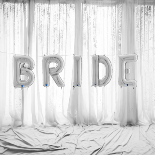 BRIDE - nápis (#SilverBride)