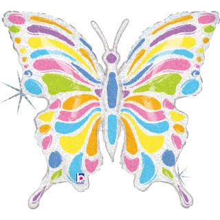 MOTÝĽ PASTELOVÝ holografický (#butterfly)