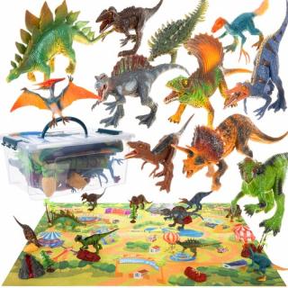 Dinosaury - figúrky + podložka - súprava