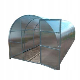 Skleník Kompakt 2,4m 20x20mm Rozmer skleníka: Dĺžka 10m + 4mm polykarbonát