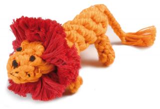 Bavlnená hračka pre psa uzol lev
