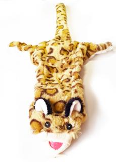 Plyšová pískacia hračka pre psa leopard