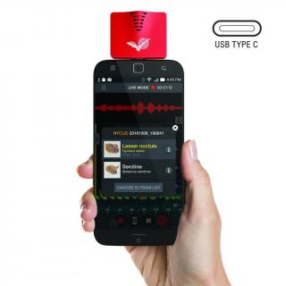 Ultrazvukový detektor na netopiere Wildlife Acoustics ECHO METER TOUCH 2 Android (USB-C)