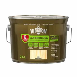 Lakova lazúra VIDARON L01 bezfarebná 2,5l