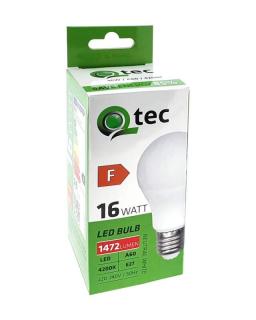 LED žiarovka Qtec 16W A60 E27 neutrálna biela