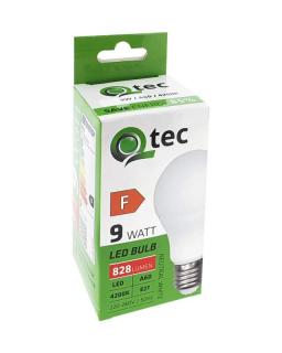 LED žiarovka Qtec 9W A60 E27 4200K