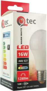 LED žiarovka QTEC A60 16W E27 2700K