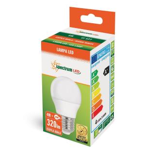 Led žiarovka teplá biela 4W E-27-WOJ+13032