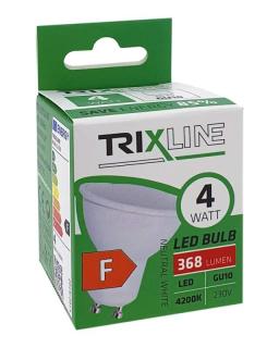 LED žiarovka Trixline 4W 368lm GU10 neutrálna biela