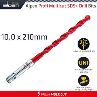 Vrták Alpen Profi Multicut SDS plus 10x210mm