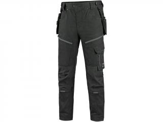 Strečové pracovné nohavice LEONIS CXS čierno/šedé