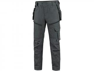 Strečové pracovné nohavice LEONIS CXS šede/čierne