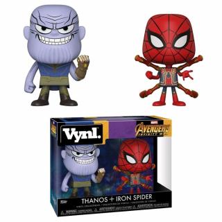 Avengers Infinity War VYNL - Vinyl Figures 2 pack Thanos and Iron Spider 10 cm