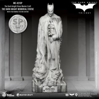 Dark Knight Rises socha Master Craft Dark Knight Memorial White Marble Edition 46 cm