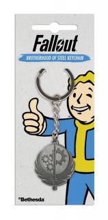 Fallout Metal Keychain Brotherhood of Steel 4 cm