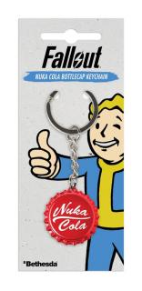 Fallout Metal Keychain Nuka Cola Bottlecap 4 cm
