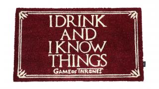Game of Thrones rohožka - I Drink And I Know Things 43 x 72 cm