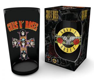 Guns N Roses Premium Pint Glass Logo