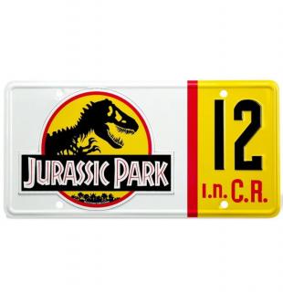 Jurassic Park replika Dennis Nedry Licence Plate