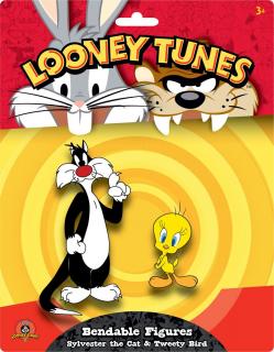 Looney Tunes ohybné postavičky 2-Pack Sylvester the Cat and Tweety Bird 6 - 15 cm