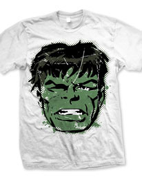 Marvel Comics Hulk Big Head Distressed (T-Shirt)