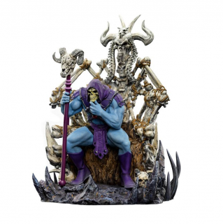 Masters of the Universe Art Scale Deluxe socha 1/10 Skeletor on Throne Deluxe 29 cm