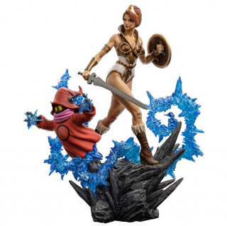 Masters of the Universe Art Scale Deluxe socha 1/10 Teela and Orko 25 cm