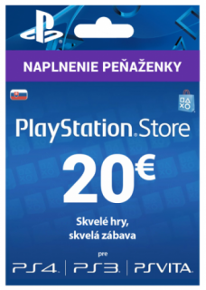 PlayStation Network Karta 20€ pre Slovenský PSN účet