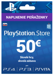 PlayStation Network Karta 50€ pre Slovenský PSN účet