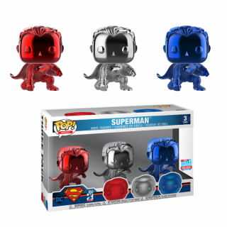 Pop! Heroes - Justice League - Superman (3-Pack, Fall Convention Exclusive)