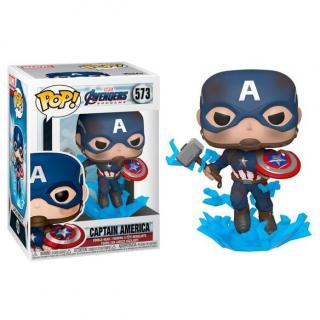 Pop! Marvel - Avengers Endgame - Captain America (with Broken Shield and  Mjoinir)