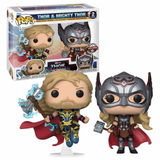 Pop! Marvel - Thor Love and Thunder - Thor and Mighty Thor (Special Edition, 2-Pack)