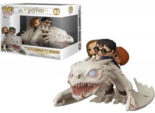 Pop! Movies - Harry Potter - Harry, Hermione and Ron Riding Gringotts Dragon (4-Pack)