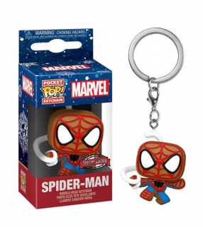 Pop! Pocket Keychain - Gingerbread Spider-Man (Special Edition)