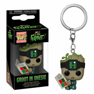 Pop! Pocket Keychain - I Am Groot - Groot in Onesie