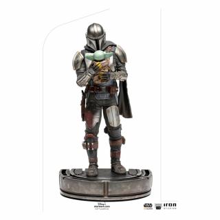 Star Wars The Mandalorian Art Scale socha 1/10 Mandalorian and Grogu 22 cm